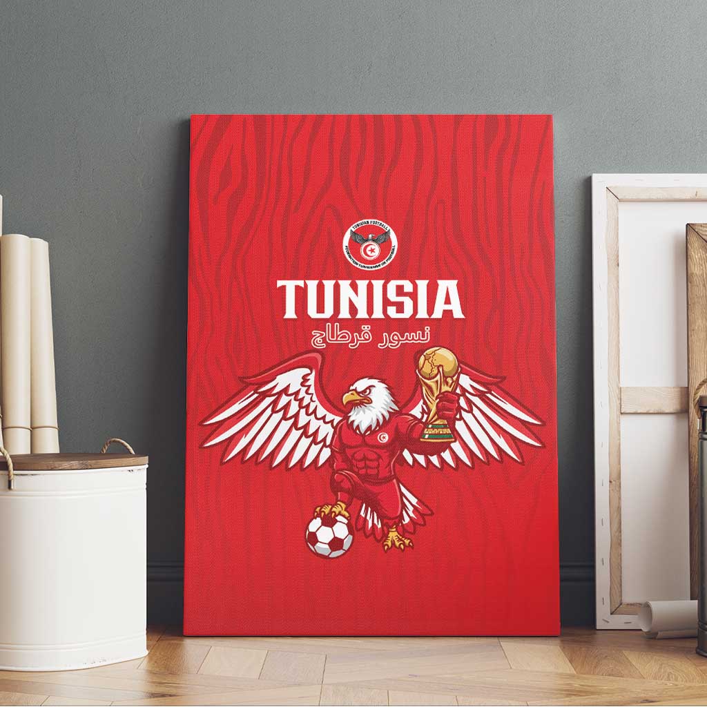 Tunisia Football Canvas Wall Art Eagles of Carthage Rise - African Pride