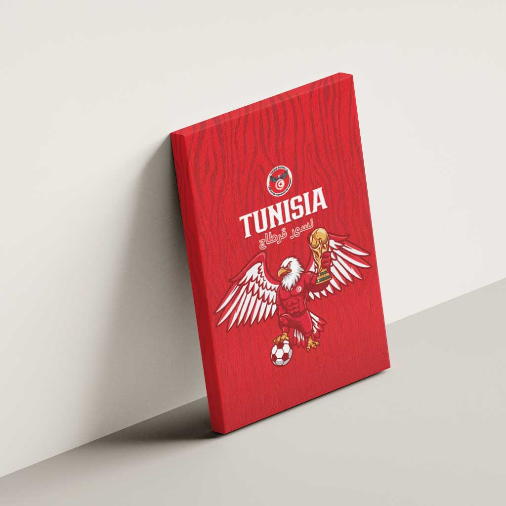 Tunisia Football Canvas Wall Art Eagles of Carthage Rise - African Pride