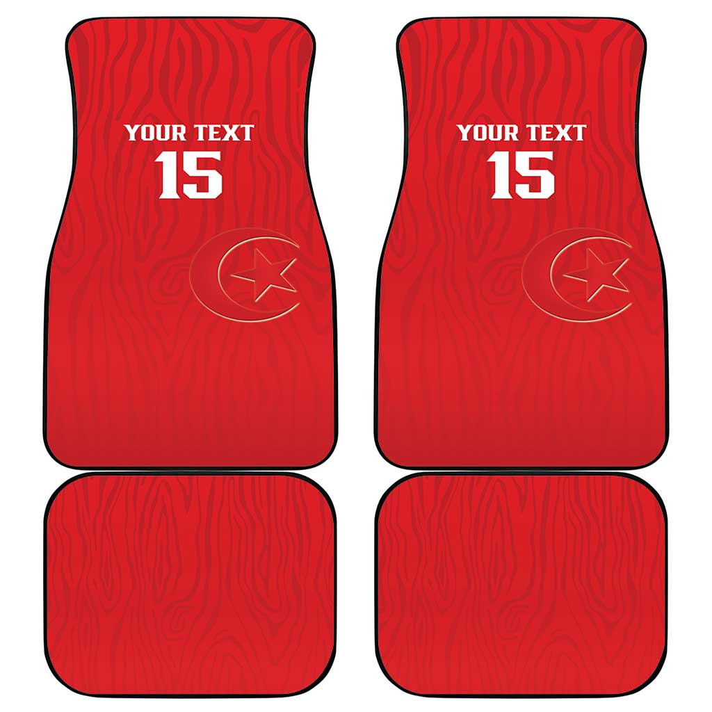 Custom Tunisia Football Car Mats Eagles of Carthage Rise - African Pride