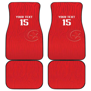 Custom Tunisia Football Car Mats Eagles of Carthage Rise - African Pride