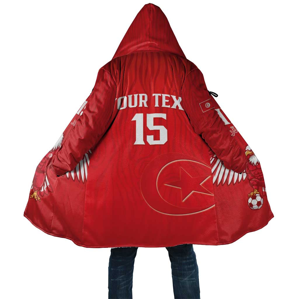 Custom Tunisia Football Cloak Eagles of Carthage Rise - African Pride
