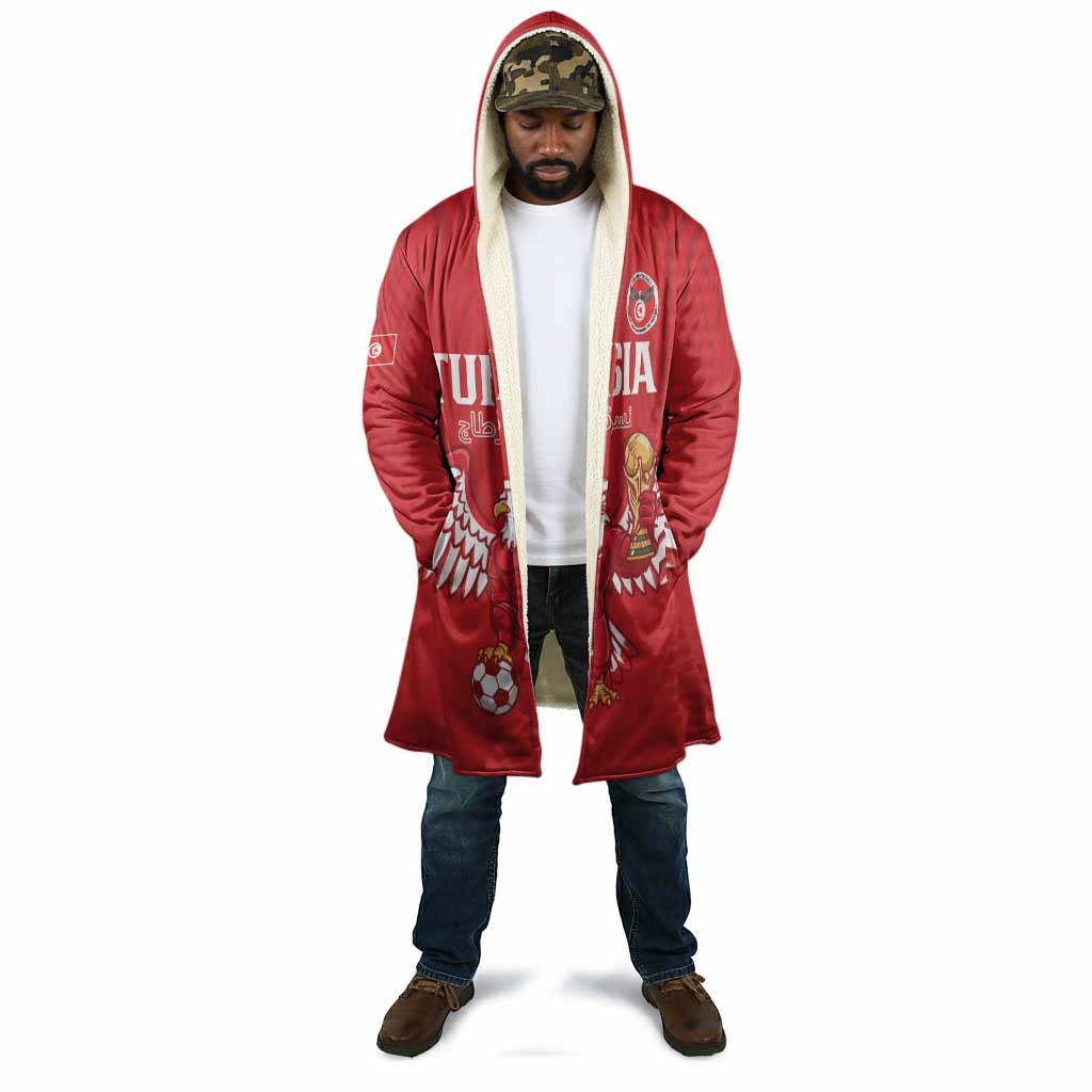 Custom Tunisia Football Cloak Eagles of Carthage Rise - African Pride