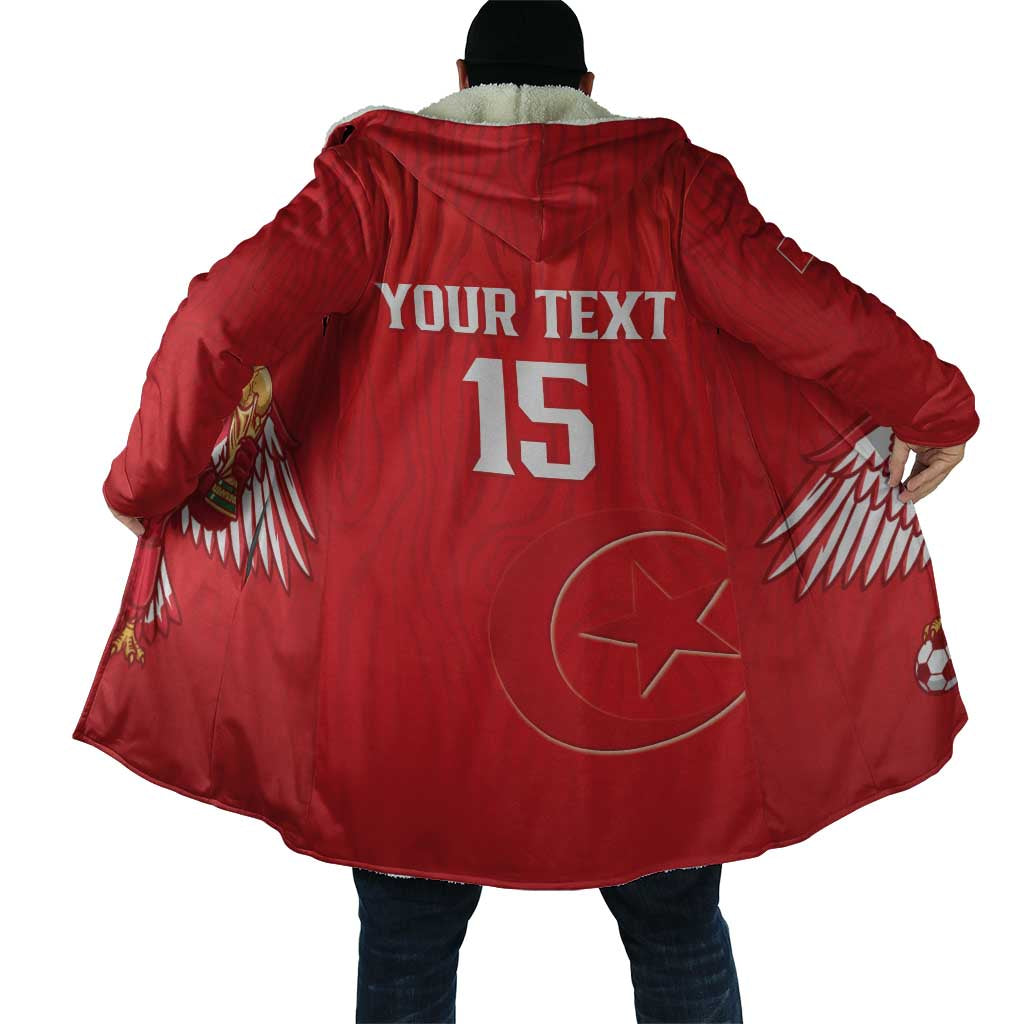 Custom Tunisia Football Cloak Eagles of Carthage Rise - African Pride