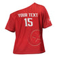 Custom Tunisia Football Cross Shoulder Shirt Eagles of Carthage Rise - African Pride