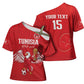 Custom Tunisia Football Cross Shoulder Shirt Eagles of Carthage Rise - African Pride