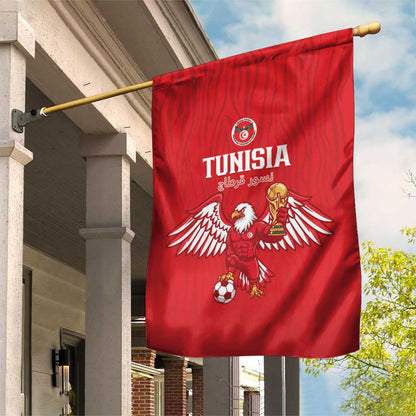 Tunisia Football Garden Flag Eagles of Carthage Rise - African Pride