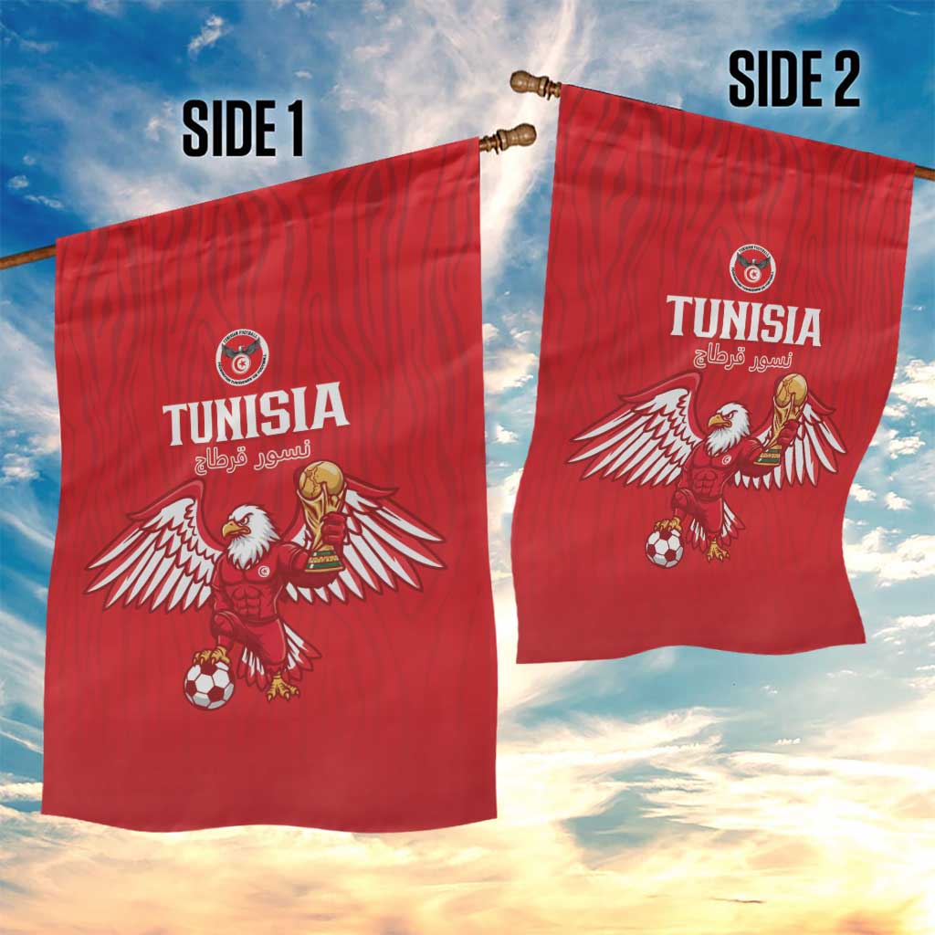 Tunisia Football Garden Flag Eagles of Carthage Rise - African Pride
