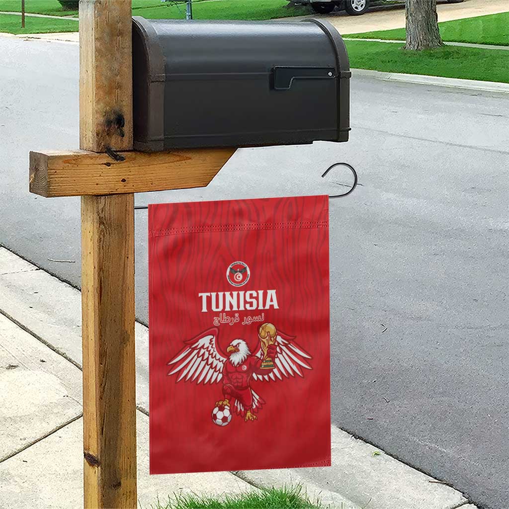 Tunisia Football Garden Flag Eagles of Carthage Rise - African Pride