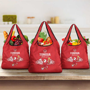 Tunisia Football Grocery Bag Eagles of Carthage Rise - African Pride