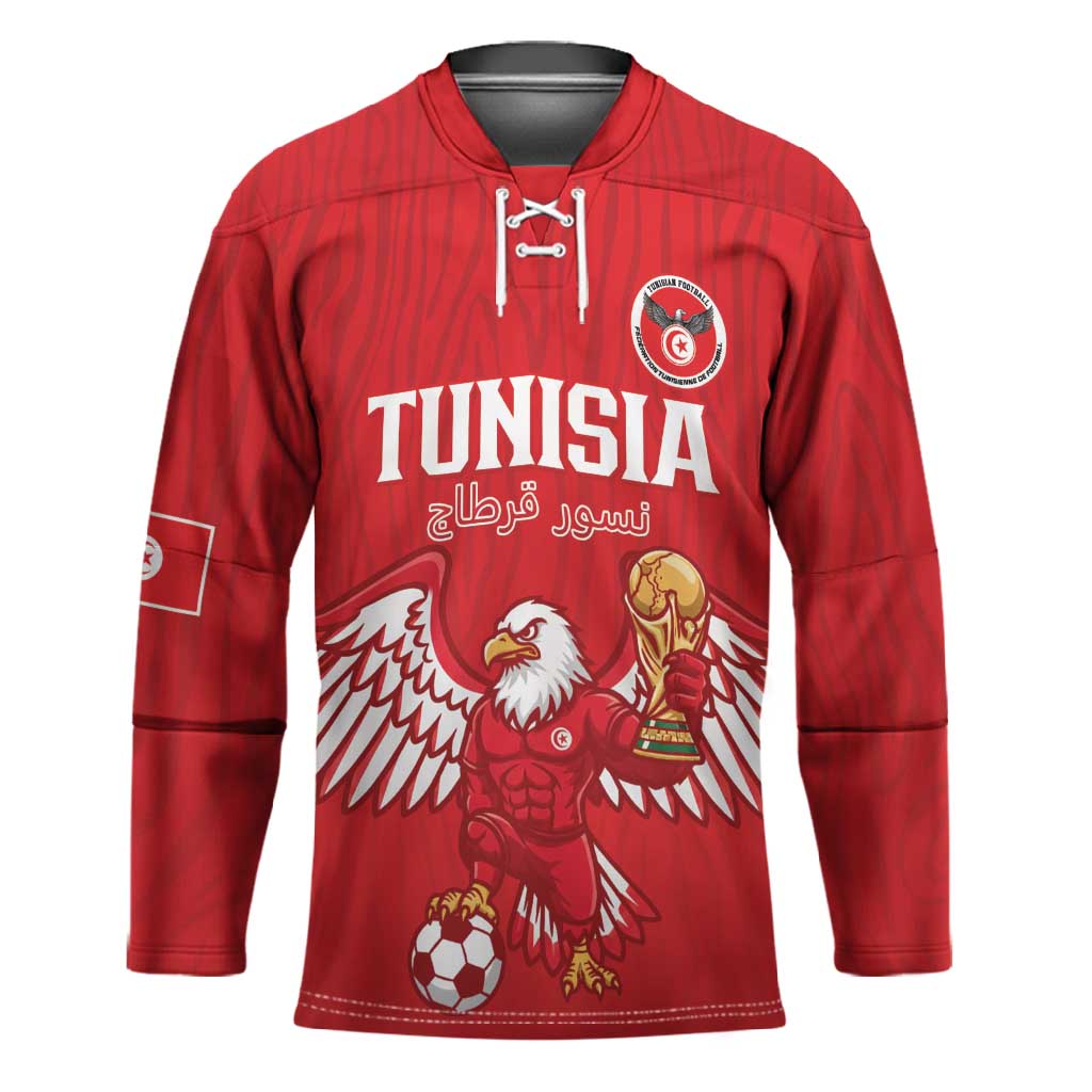 Custom Tunisia Football Hockey Jersey Eagles of Carthage Rise - African Pride