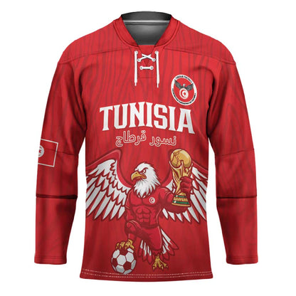 Custom Tunisia Football Hockey Jersey Eagles of Carthage Rise - African Pride