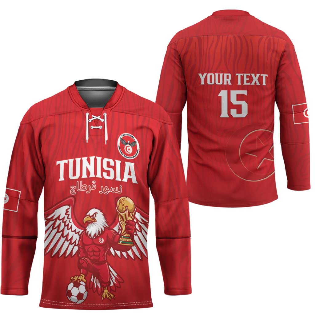Custom Tunisia Football Hockey Jersey Eagles of Carthage Rise - African Pride