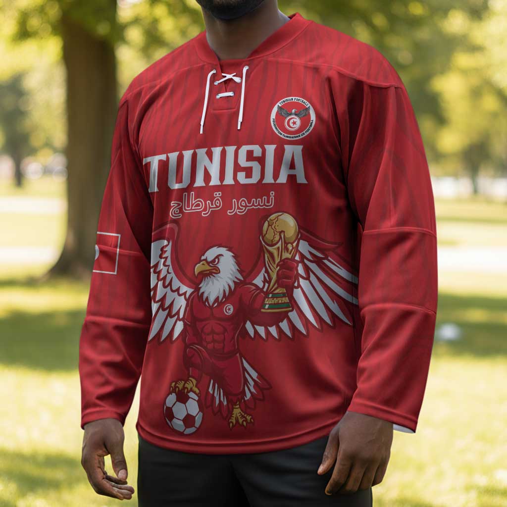 Custom Tunisia Football Hockey Jersey Eagles of Carthage Rise - African Pride