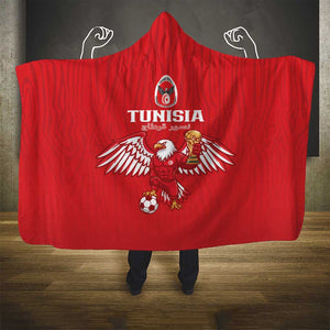 Tunisia Football Hooded Blanket Eagles of Carthage Rise - African Pride