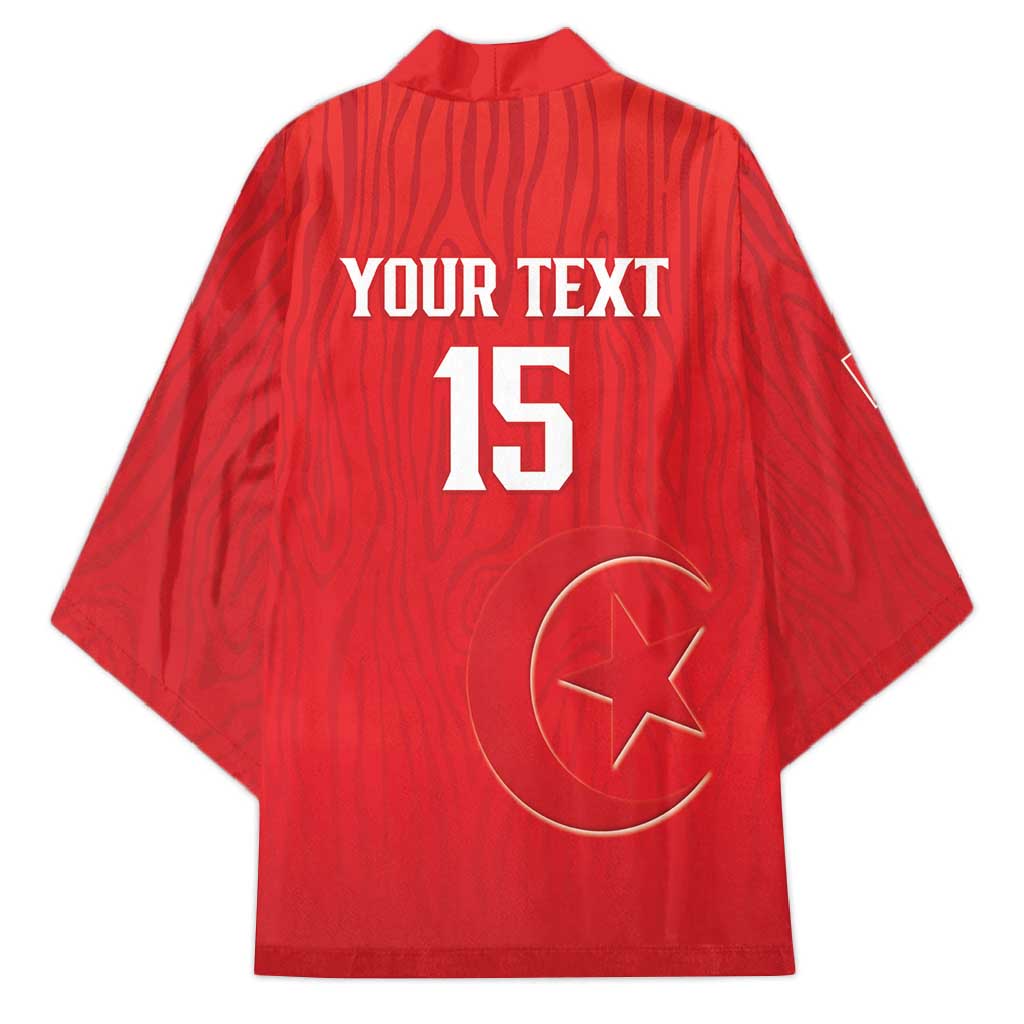 Custom Tunisia Football Kimono Eagles of Carthage Rise - African Pride