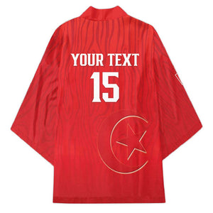 Custom Tunisia Football Kimono Eagles of Carthage Rise - African Pride