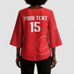 Custom Tunisia Football Kimono Sleeve Blouse Eagles of Carthage Rise - African Pride