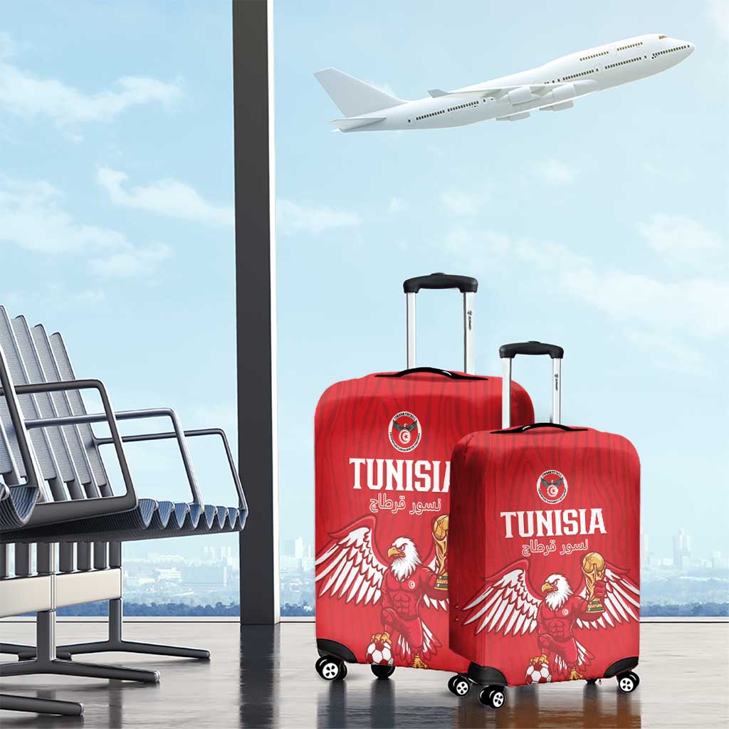 Tunisia Football Luggage Cover Eagles of Carthage Rise - African Pride