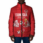 Custom Tunisia Football Padded Jacket Eagles of Carthage Rise - African Pride