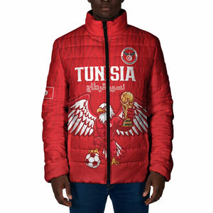 Custom Tunisia Football Padded Jacket Eagles of Carthage Rise - African Pride