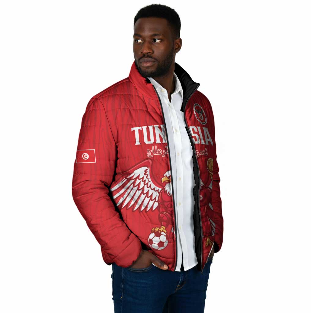 Custom Tunisia Football Padded Jacket Eagles of Carthage Rise - African Pride