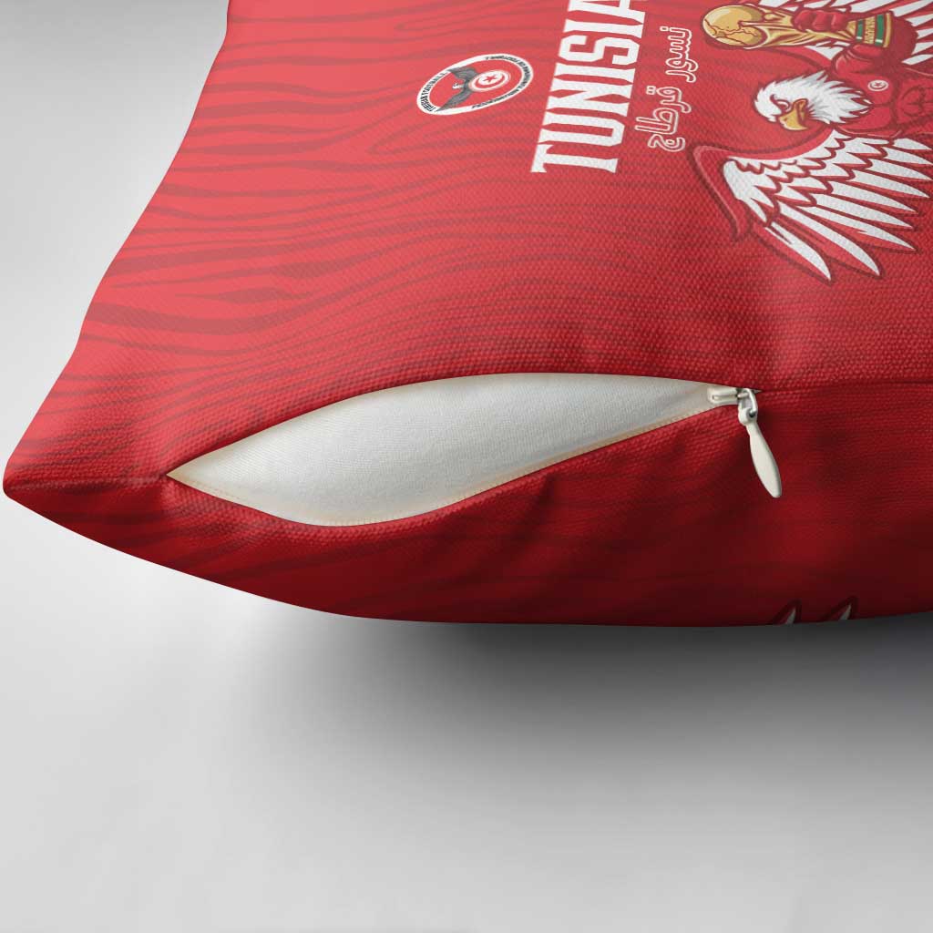 Tunisia Football Pillow Cover Eagles of Carthage Rise - African Pride