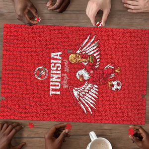 Tunisia Football Puzzle Eagles of Carthage Rise - African Pride