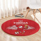 Tunisia Football Round Carpet Eagles of Carthage Rise - African Pride