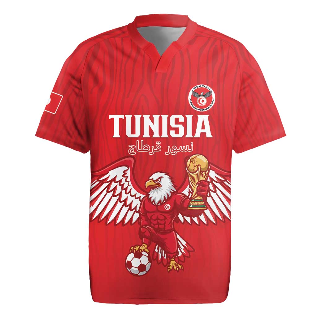 Custom Tunisia Football Rugby Jersey Eagles of Carthage Rise LT15