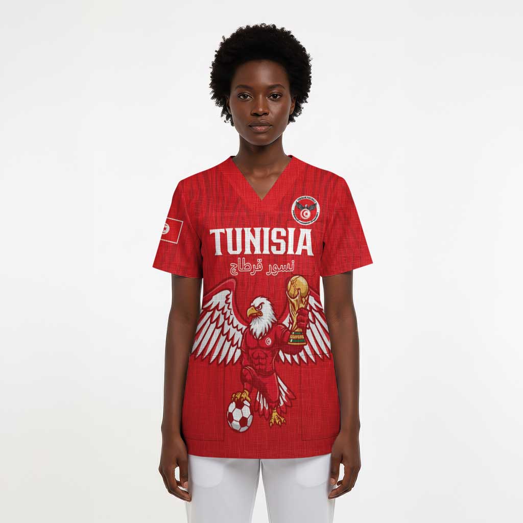 Custom Tunisia Football Scrub Top Eagles of Carthage Rise - African Pride