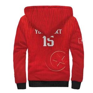 Custom Tunisia Football Sherpa Hoodie Eagles of Carthage Rise - African Pride