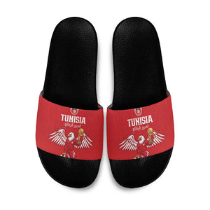 Tunisia Football Slide Sandals Eagles of Carthage Rise - African Pride