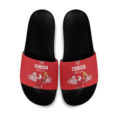 Tunisia Football Slide Sandals Eagles of Carthage Rise - African Pride