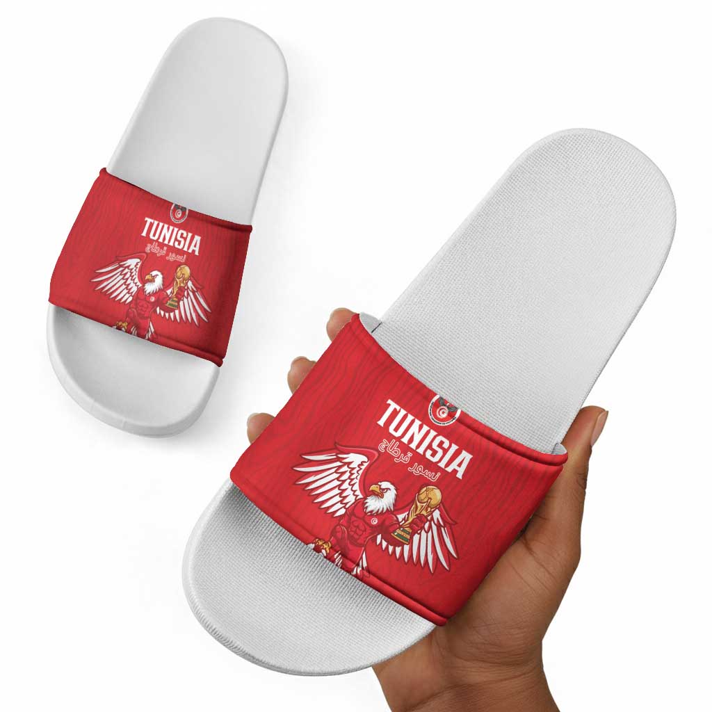 Tunisia Football Slide Sandals Eagles of Carthage Rise - African Pride
