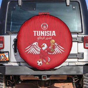 Tunisia Football Spare Tire Cover Eagles of Carthage Rise - African Pride