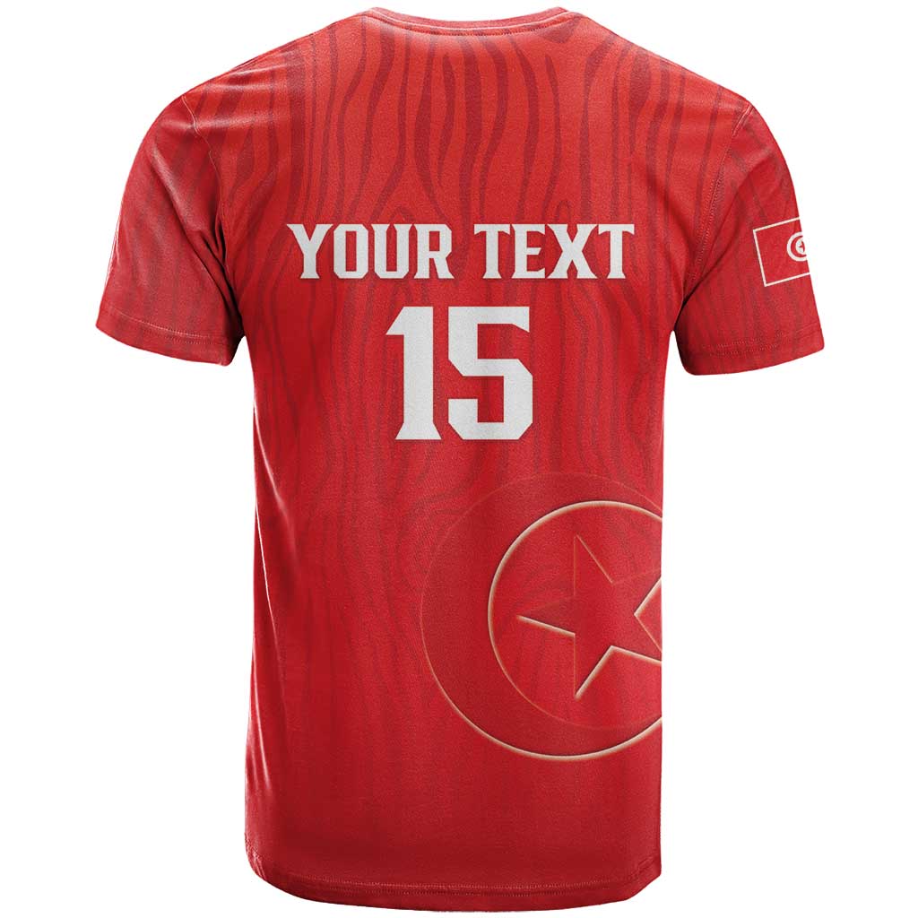 Custom Tunisia Football T shirt Eagles of Carthage Rise LT15