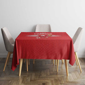 Tunisia Football Tablecloth Eagles of Carthage Rise - African Pride