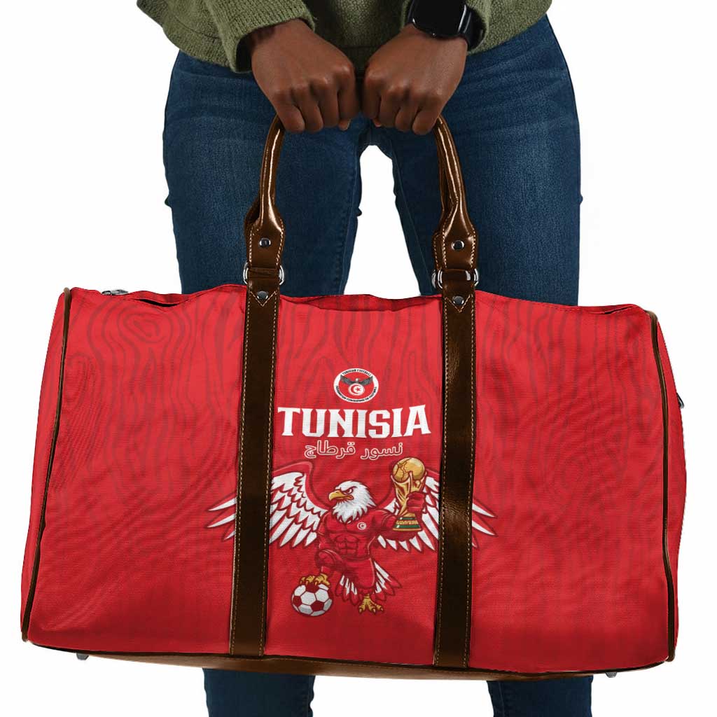 Tunisia Football Travel Bag Eagles of Carthage Rise - African Pride