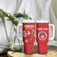 Custom Tunisia Football Tumbler With Handle Eagles of Carthage Rise - African Pride