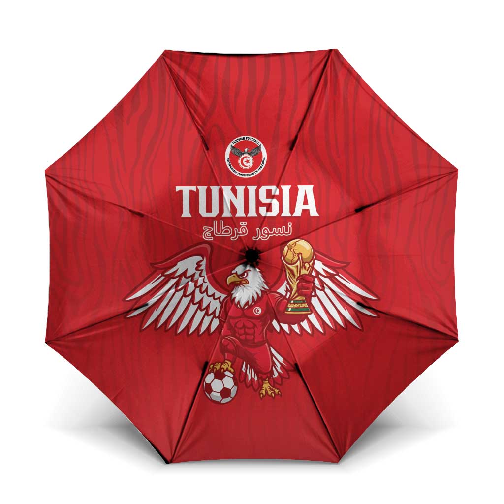 Tunisia Football Umbrella Eagles of Carthage Rise - African Pride