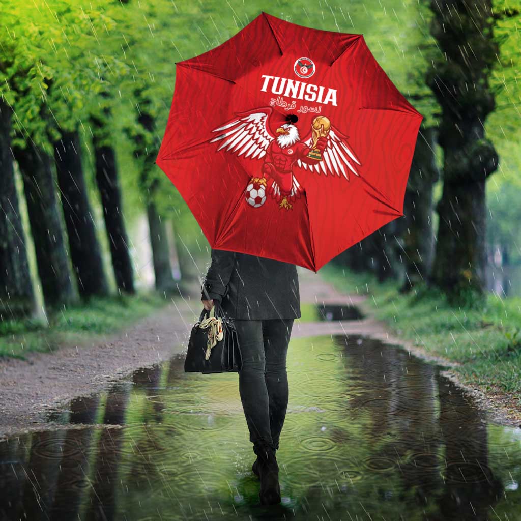 Tunisia Football Umbrella Eagles of Carthage Rise - African Pride
