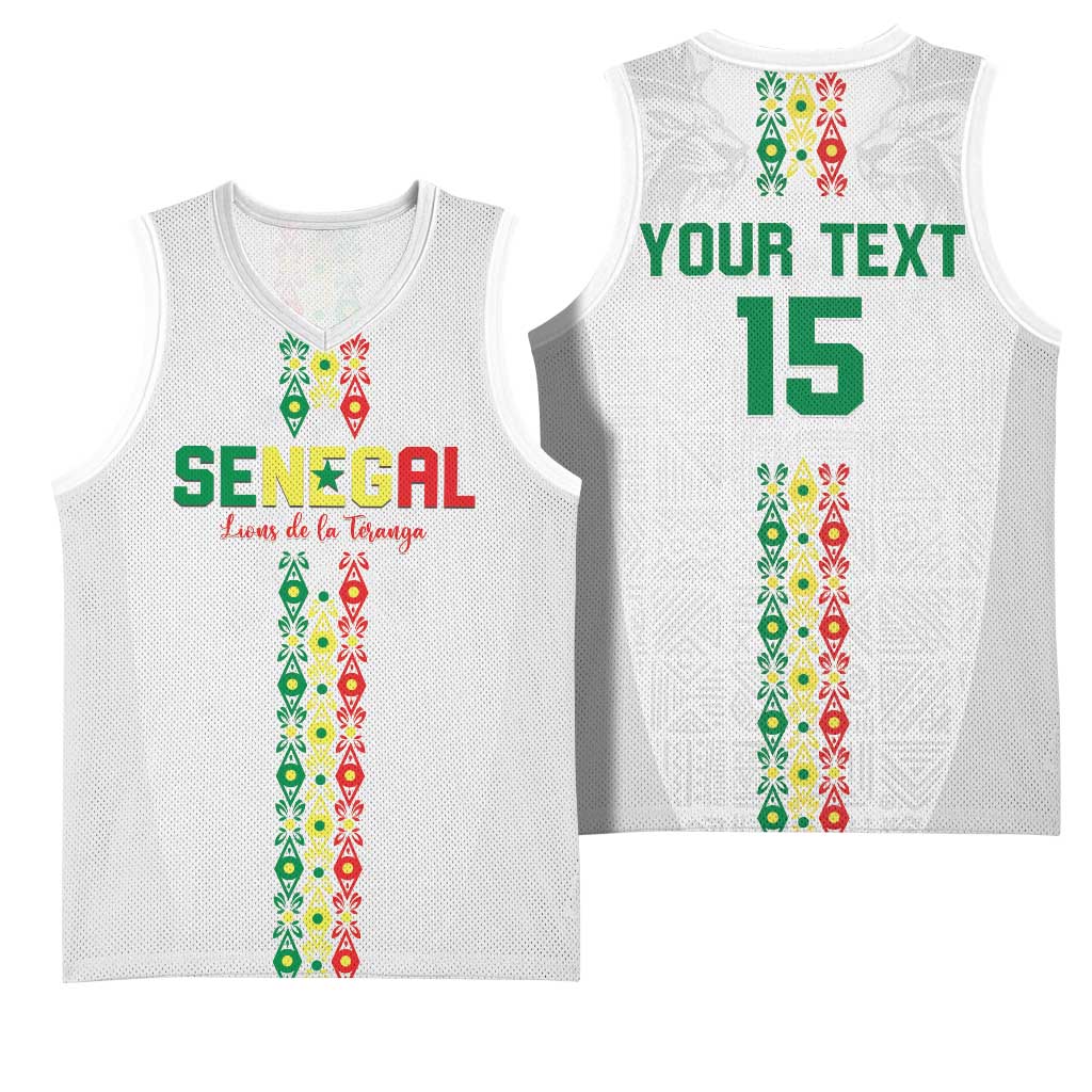 Custom Senegal Football Basketball Jersey Go Champions Lions de la Teranga - African Pride