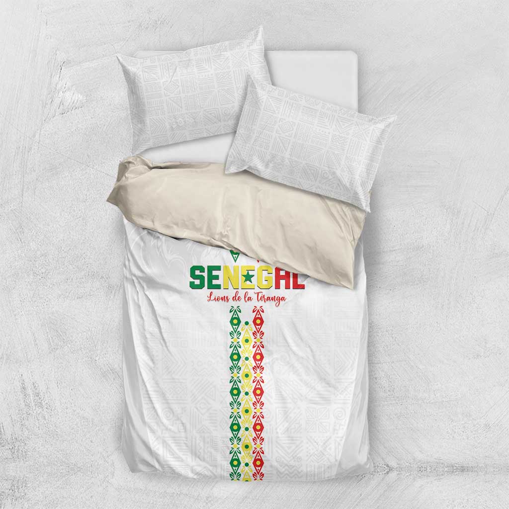 Senegal Football Bedding Set Go Champions Lions de la Teranga - African Pride