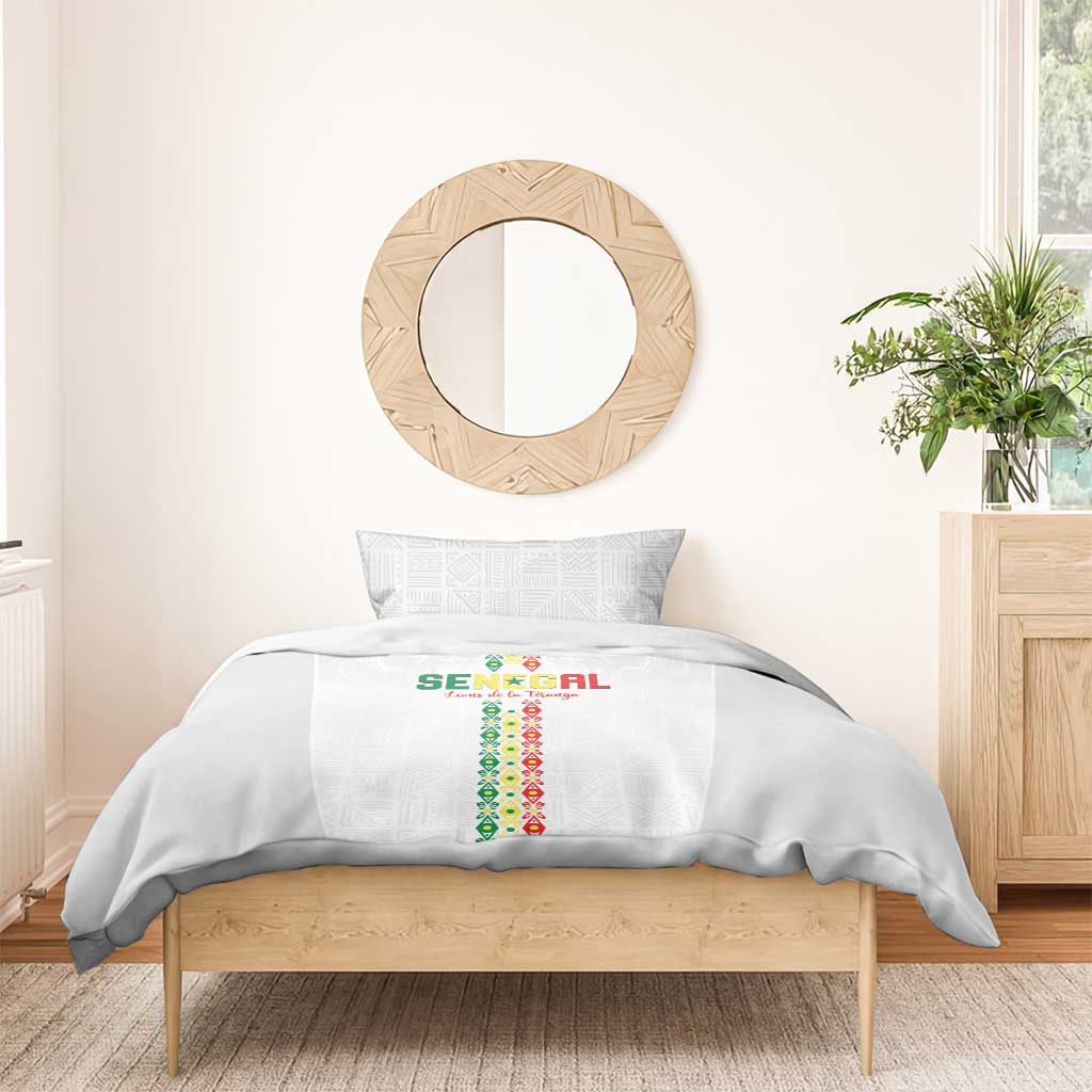 Senegal Football Bedding Set Go Champions Lions de la Teranga - African Pride