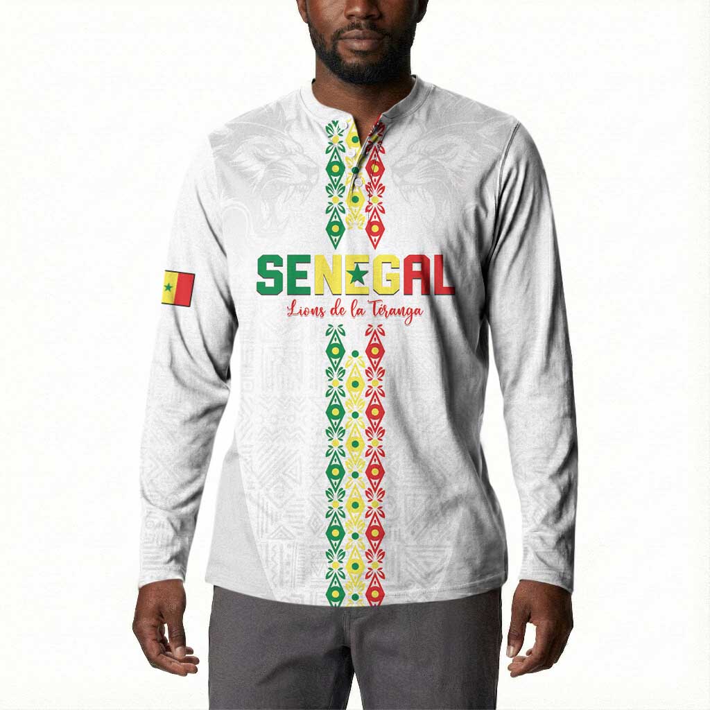 Custom Senegal Football Button Sweatshirt Go Champions Lions de la Teranga