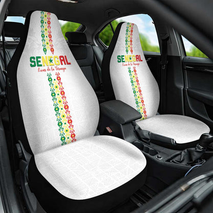 Senegal Football Car Seat Cover Go Champions Lions de la Teranga - African Pride