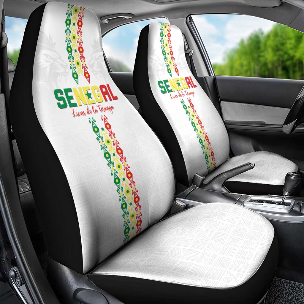 Senegal Football Car Seat Cover Go Champions Lions de la Teranga - African Pride