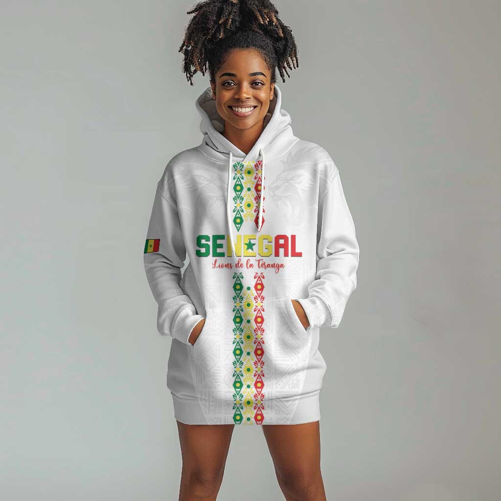 Custom Senegal Football Hoodie Dress Go Champions Lions de la Teranga - African Pride