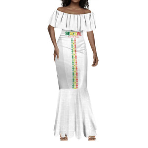 Custom Senegal Football Mermaid Dress Go Champions Lions de la Teranga LT15