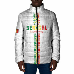Custom Senegal Football Padded Jacket Go Champions Lions de la Teranga - African Pride